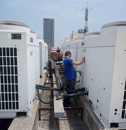 西林中央空调制热和不制冷系统维修方法